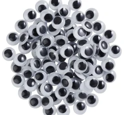 VBS Wackelaugen zum Aufkleben "Rund", 10 mm, 100 Stück