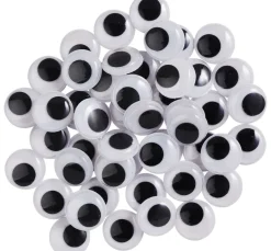 VBS Wackelaugen zum Aufkleben "Rund", 16 mm, 50 Stück