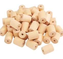 VBS XXL Bastel-Holzperle "Rolle", 50 Stück