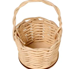 VBS XXL Bastelset Peddigrohr "Mini-Korb mit Griff", 10 Stück