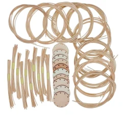 VBS XXL Bastelset Peddigrohr "Mini-Korb mit Griff", 10 Stück