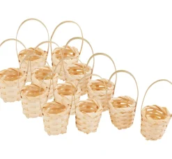 VBS XXL Mini Körbchen "Bambus", 12 Stück