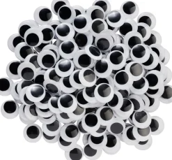 VBS XXL Wackelaugen zum Aufkleben "Rund", 30 mm, 200 Stück