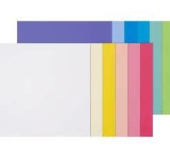 Verzierwachsplatten "Pastellfarben", 10 x 10 cm