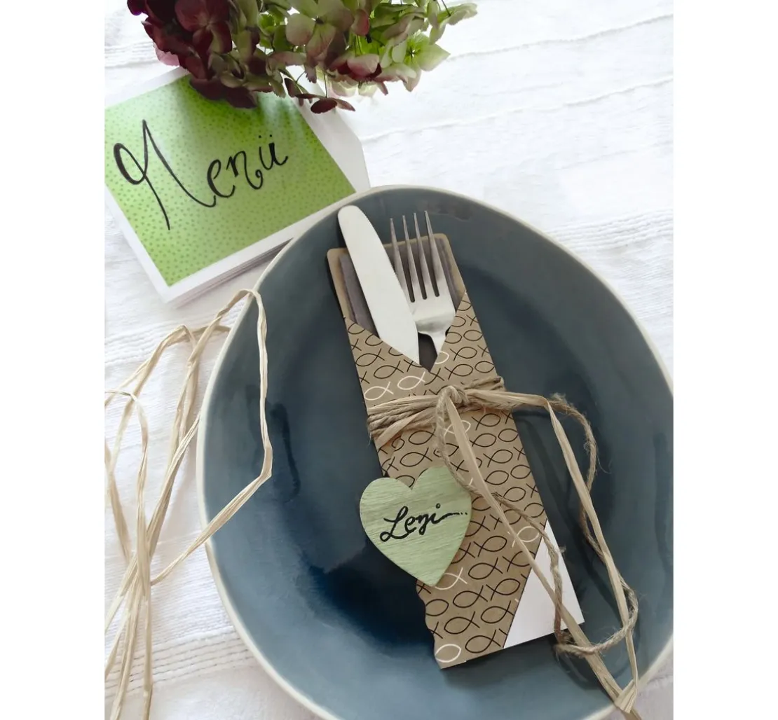 Vintage-Fotokarton "Fische"