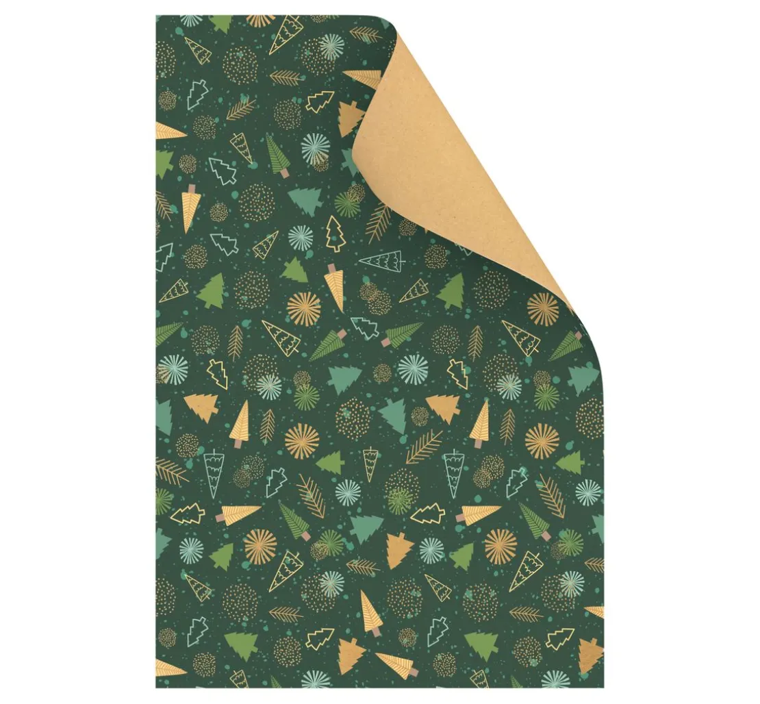 Vintage-Fotokarton "Tannenbäume"