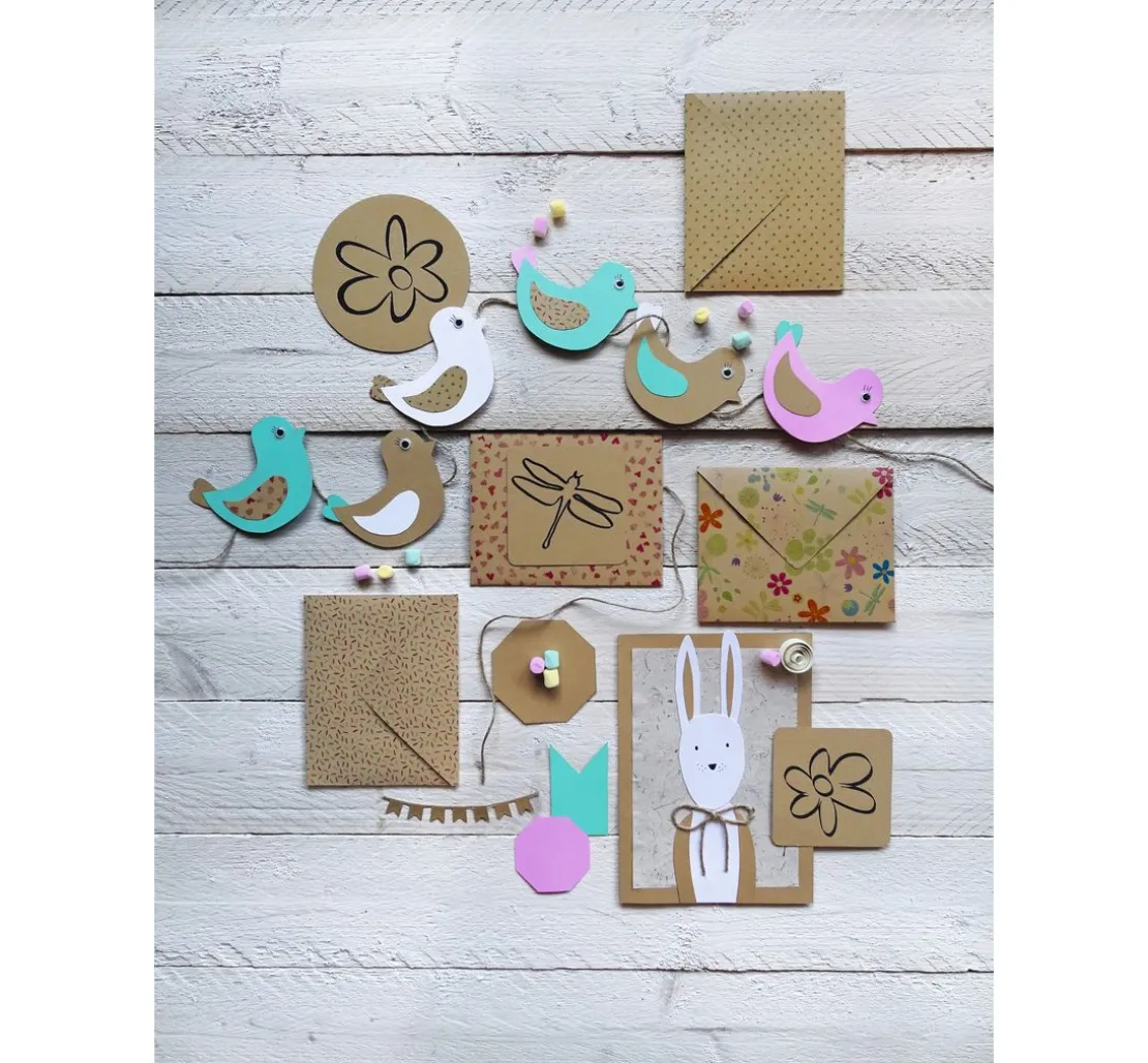 Vintage-Fotokarton "Tanzende Herzen"