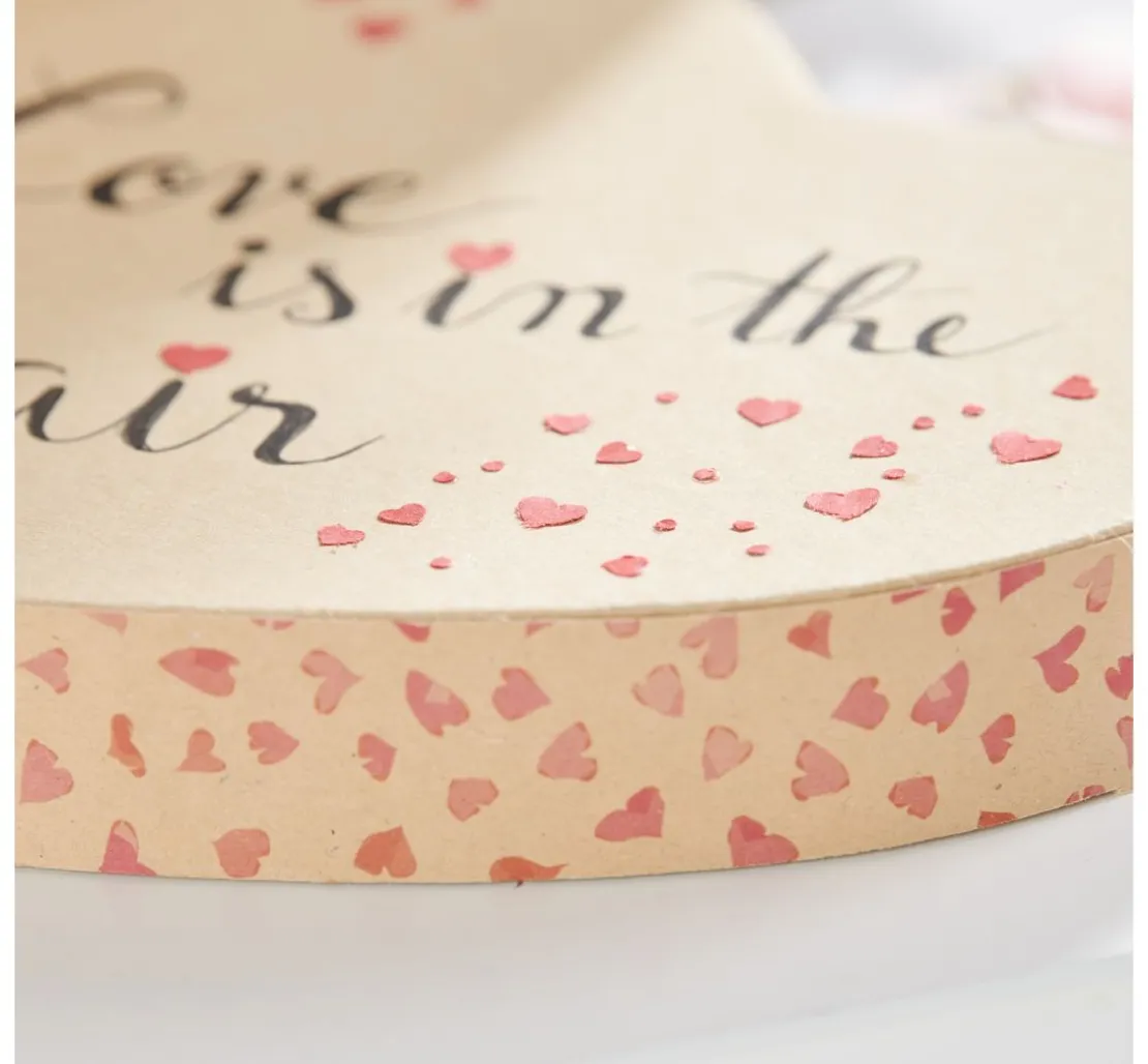 Vintage-Fotokarton "Tanzende Herzen"