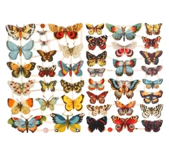 Vintage-Glanzbilder "Schmetterlinge"