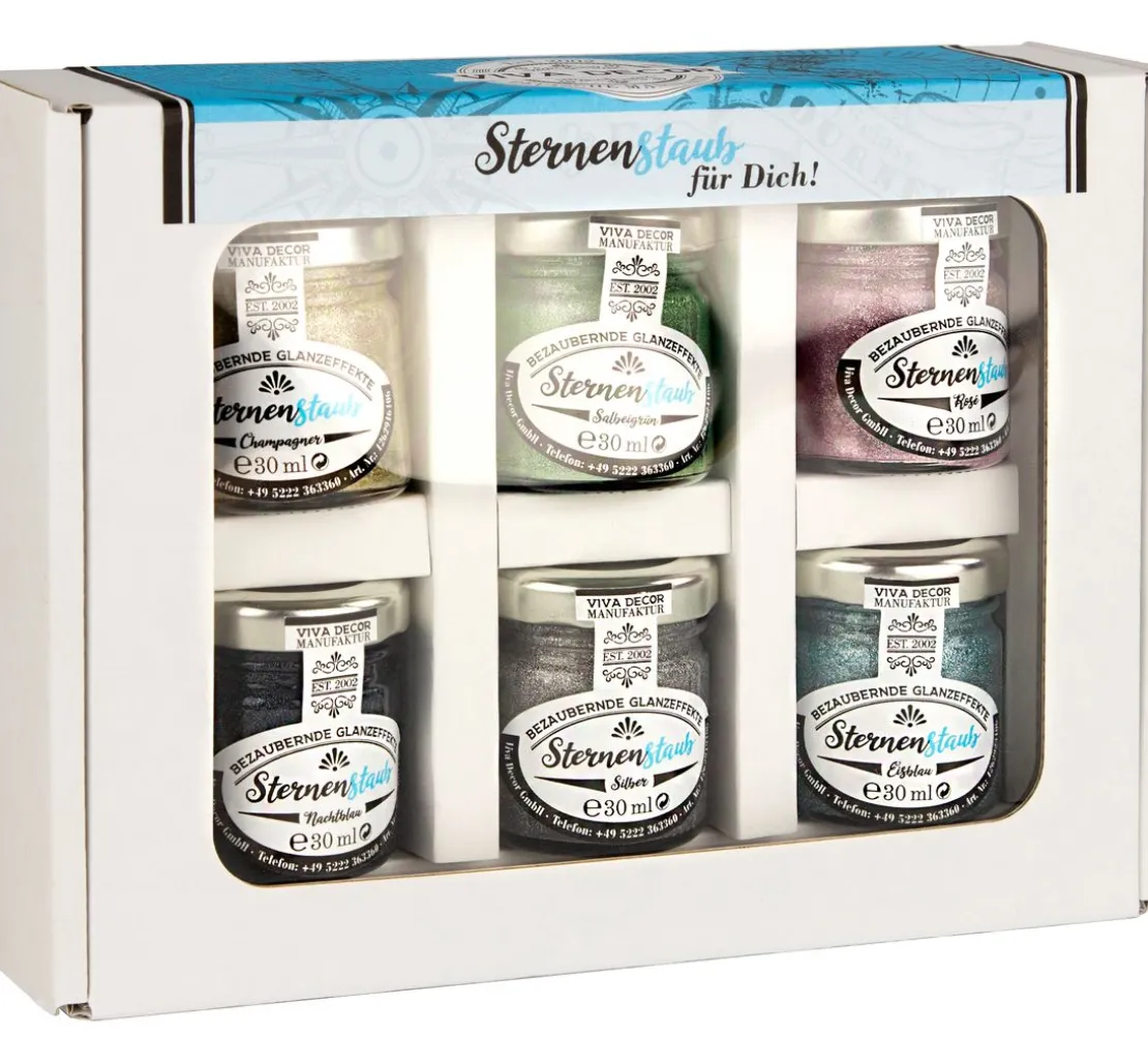 Viva Decor Sternenstaub "Bezaubernde Glanzeffekte", 6er-Set