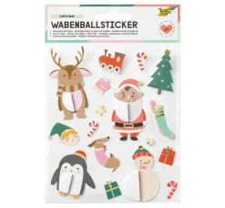 Wabenball Sticker "Christmas"