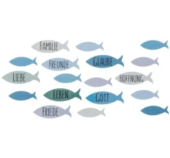 Wachsmotiv "Fischschwarm"