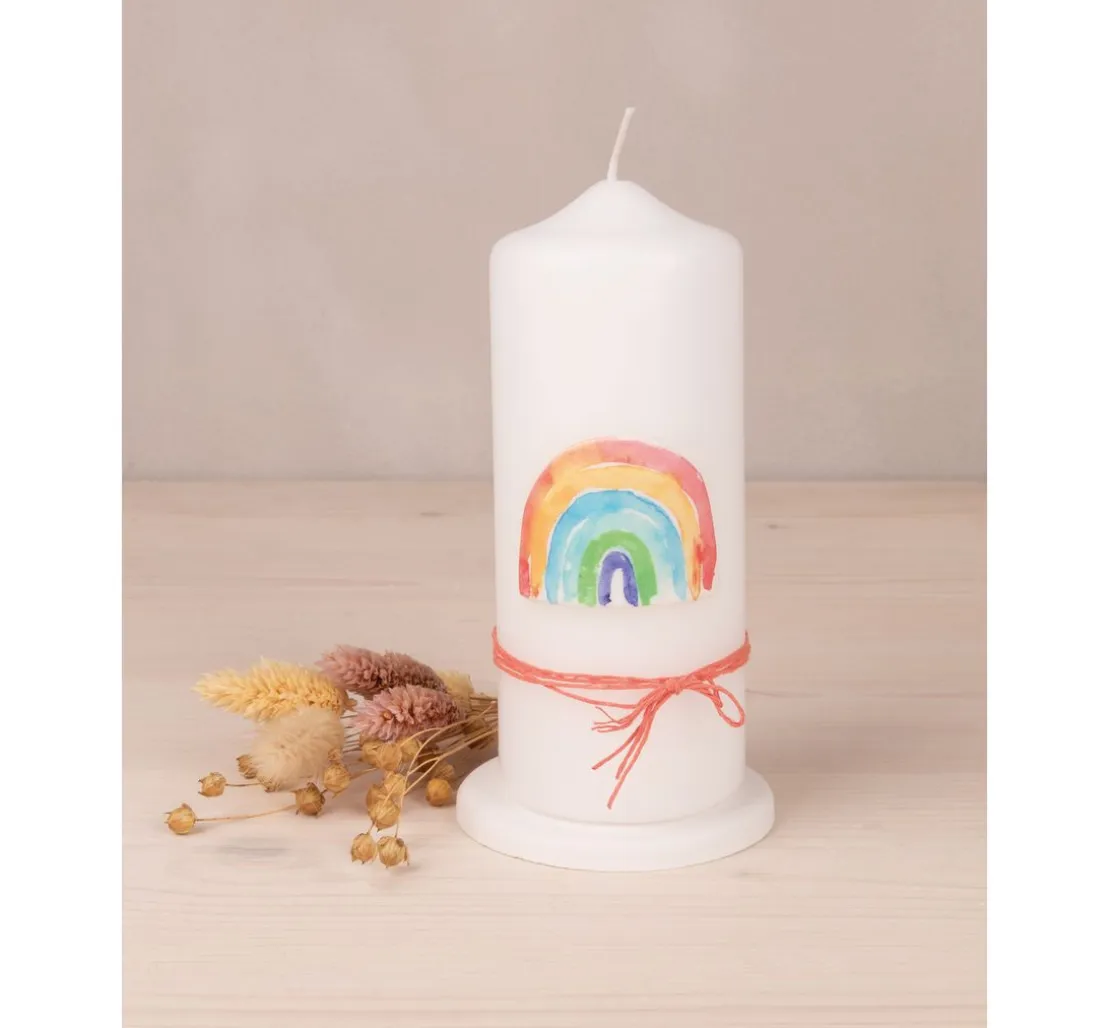 Wachsmotiv "Regenbogen"