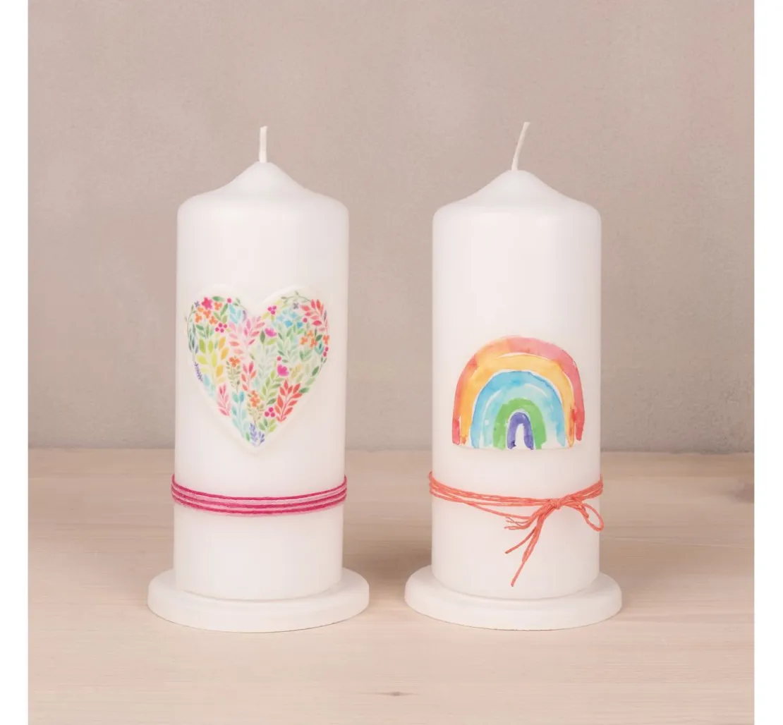 Wachsmotiv "Regenbogen"