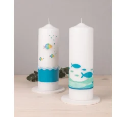 Wachsmotiv "Regenbogen Fische"