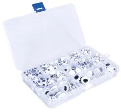 Wackelaugen selbstklebend "Sortiert", Box mit 1.500 Stück