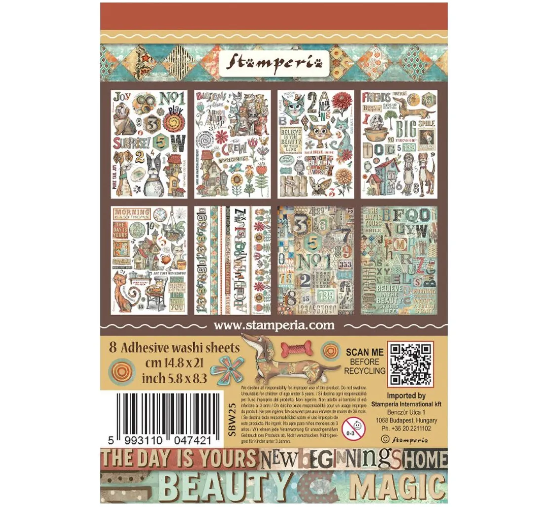 Washi Pad "Furry Friends"