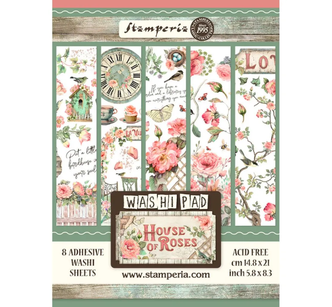 Washi Pad "House of Roses"