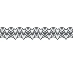 Washi-Dekor "Grau/Gold"