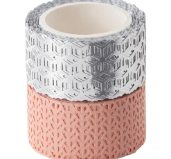 Washi-Dekor "Rosé/Silber"