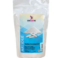 Weißes Kreidepulver