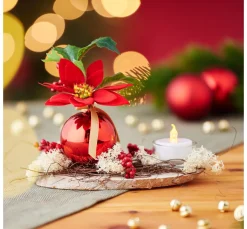 Weihnachtsarrangement mit Tanne