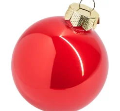 Weihnachtskugeln aus Glas, Ø 6cm