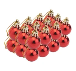Weihnachtskugeln aus Kunststoff, 24 Stück