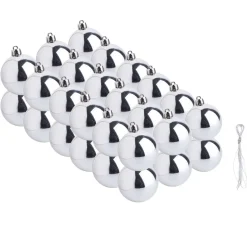 Weihnachtskugeln aus Kunststoff, 36 Stück