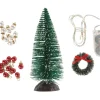 Wichtel-Set "Beleuchteter Weihnachtsbaum & Tannenkranz"
