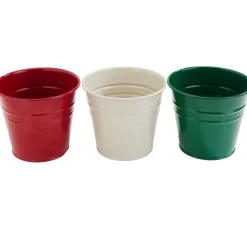 Zink Pflanzentopf, 3er Set